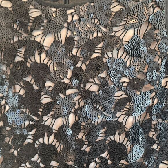 Eliza J Sequin Top Pleated Skirt Cocktail Dress - Picture 2 of 5